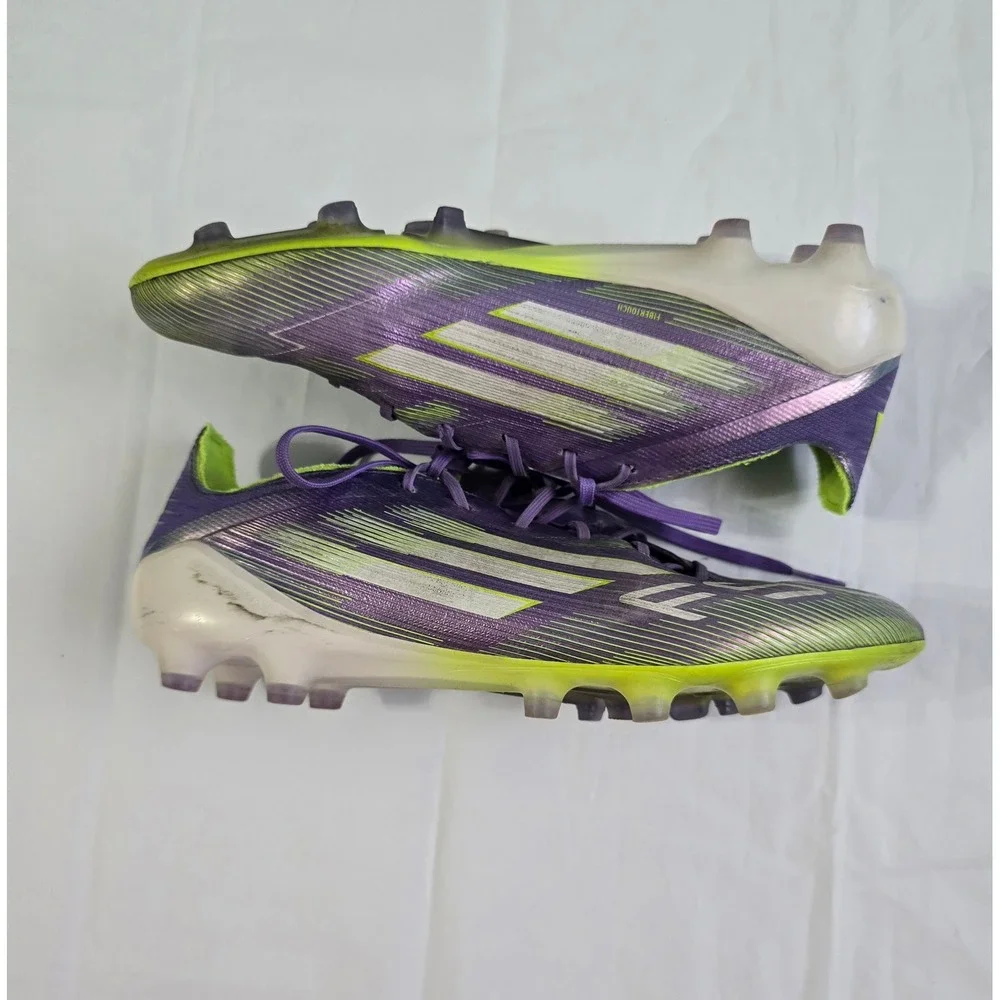 Adidas F50 Elite FG Soccer Cleats Purple Lucid Lemon JH7638 Mens 7 Womens 8